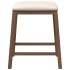 Sillas de bar con cojines 2 uds madera maciza marrón