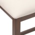 Sillas de bar con cojines 2 uds madera maciza marrón