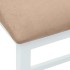 Sillas de bar con cojines 2 uds madera maciza blanca