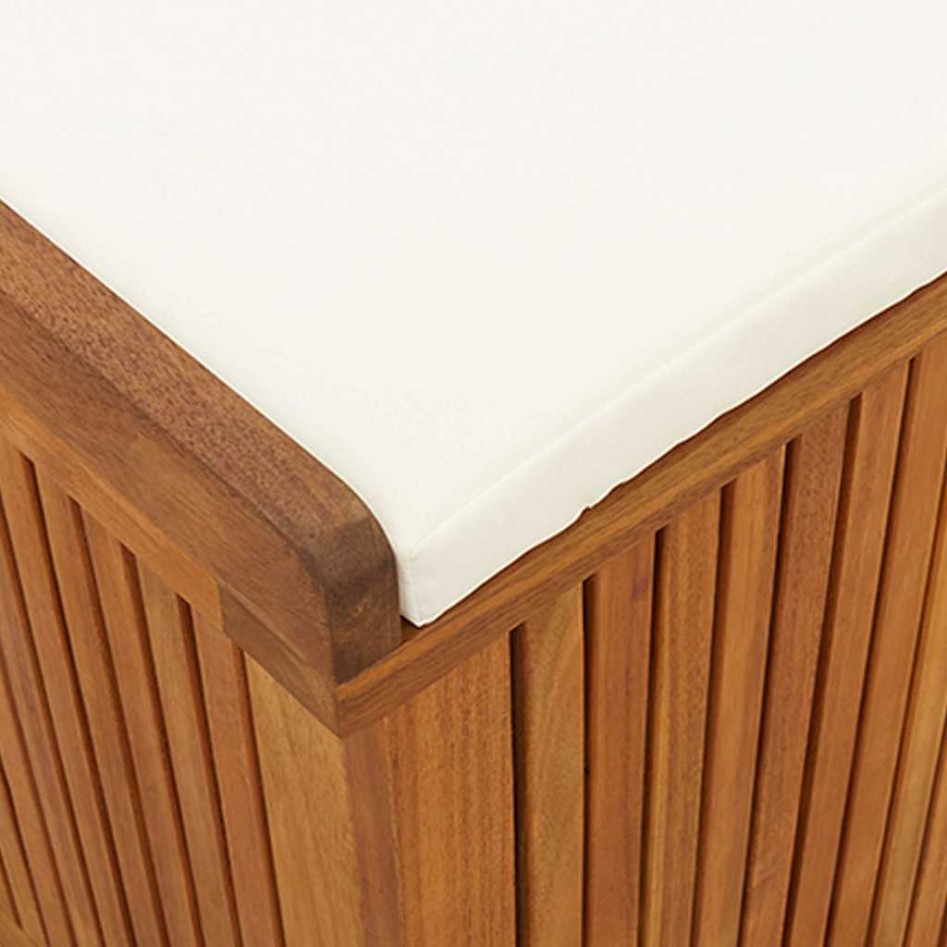 Cojines para exterior 150x50x60,5 cm madera maciza