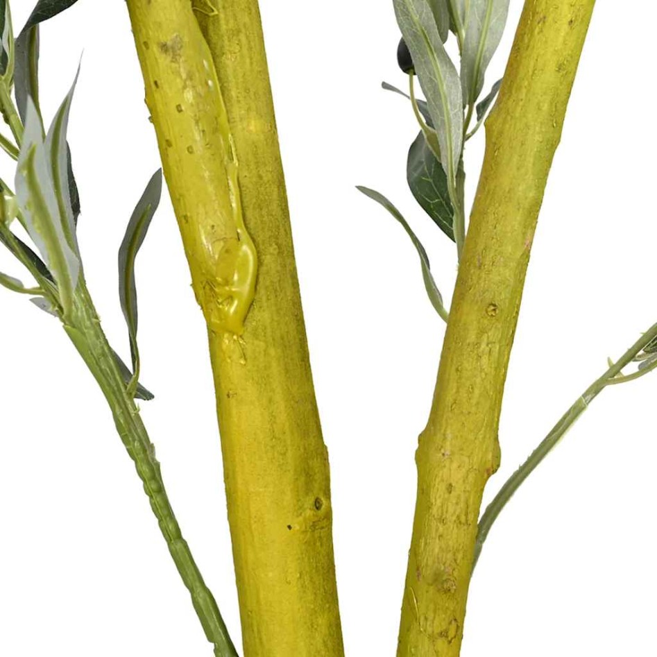 Árbol de olivo artificial con 1000 hojas verde 300