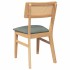 Sillas de comedor con cojines 2 uds madera maciza
