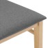 Sillas de comedor con cojines 2 uds madera maciza