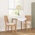 Sillas de comedor con cojines 2 uds madera maciza