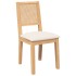 Sillas de comedor con cojines 2 uds madera maciza