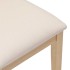 Sillas de comedor con cojines 2 uds madera maciza