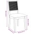 Sillas de comedor con cojines 2 uds madera maciza
