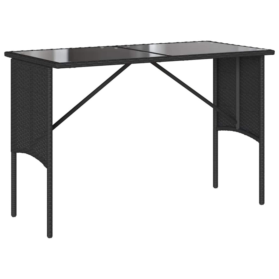 Set comedor de jardín 3 pzas con cojines ratán sintético