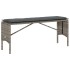 Set comedor de jardín 3 piezas con cojines ratán sintético