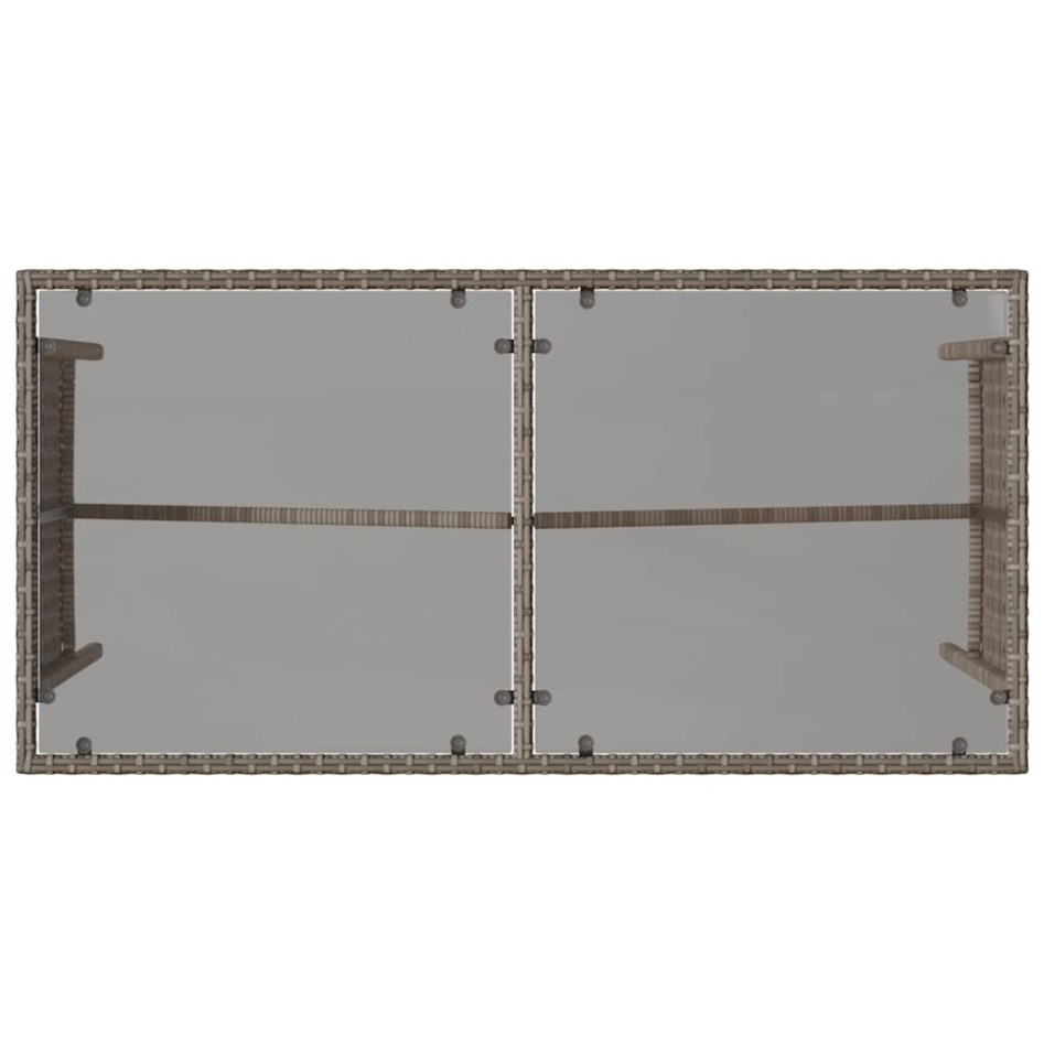 Set comedor de jardín 3 piezas con cojines ratán sintético