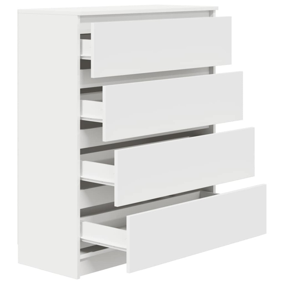 Aparador madera de ingeniería blanco 80x35x99