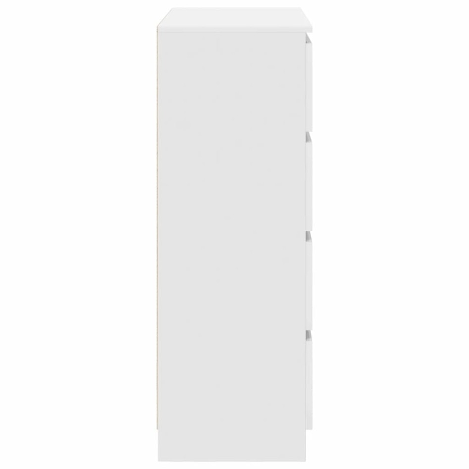 Aparador madera de ingeniería blanco 80x35x99