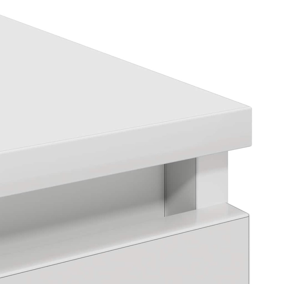 Aparador madera de ingeniería blanco 80x35x99