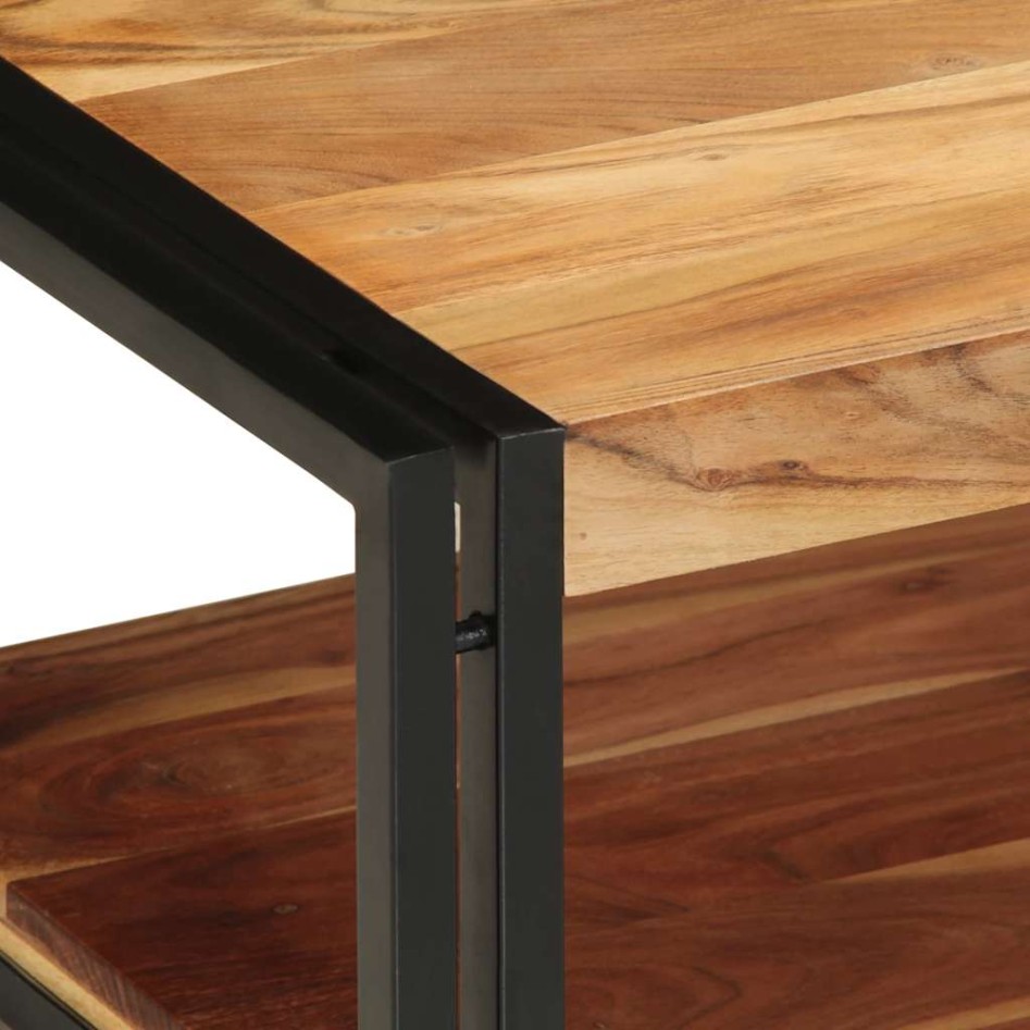 Mesa de centro madera maciza de acacia 90x50x38