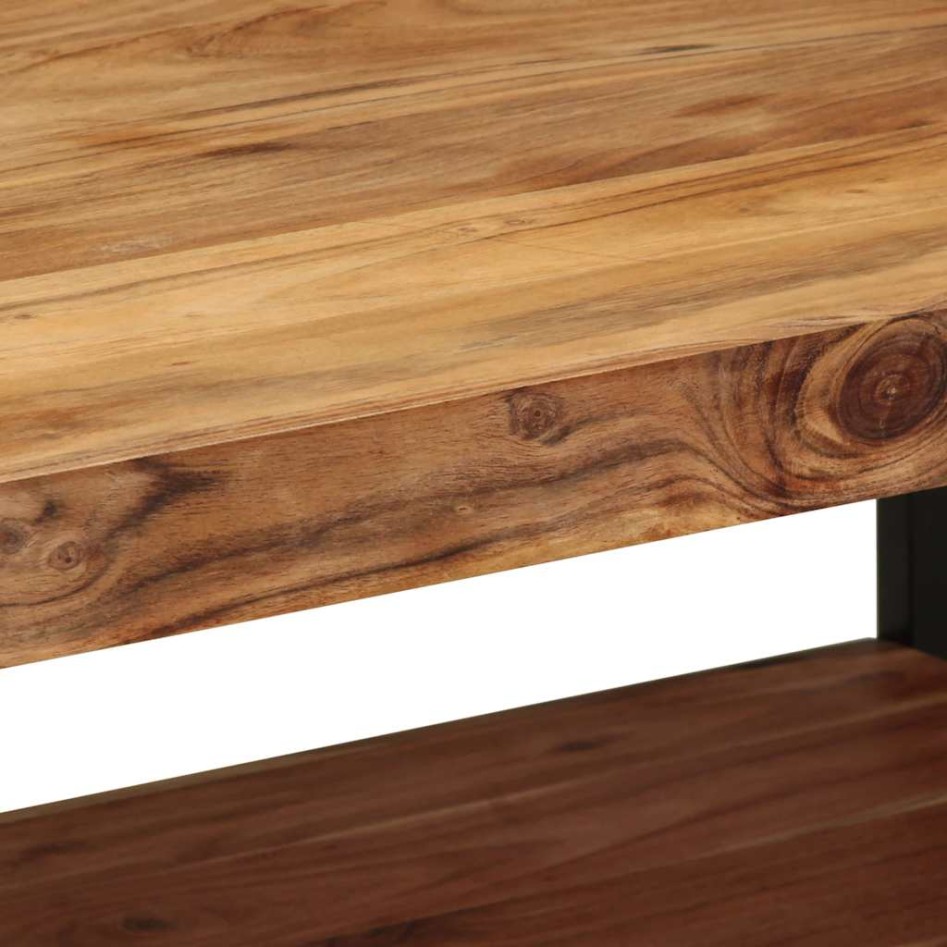 Mesa de centro madera maciza de acacia 90x50x38