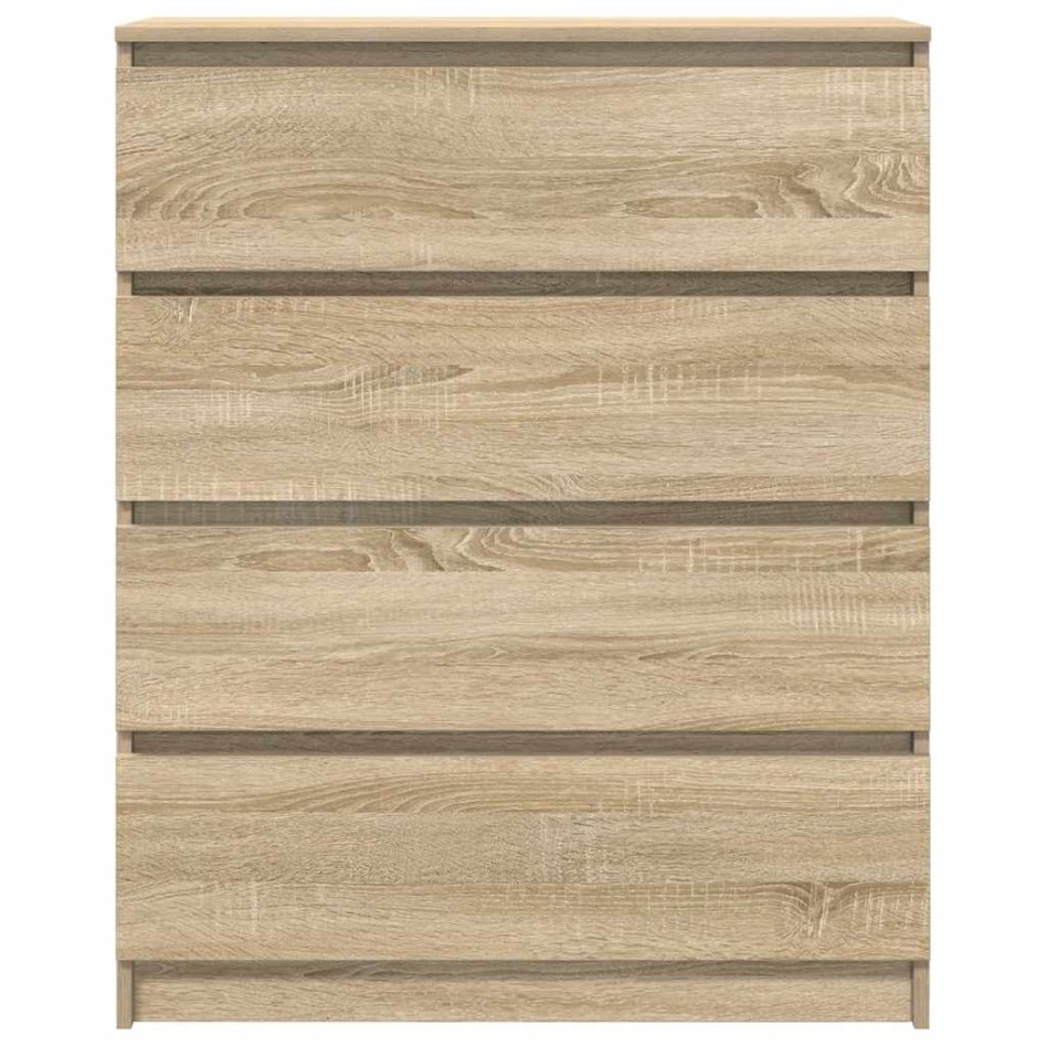 Aparador roble Sonoma 80x35x99 cm madera de