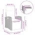 Silla de jardín reclinable con mesa auxiliar ratán