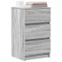 Mesillas de noche con 3 cajones 2 uds gris Sonoma 39x35x65