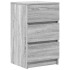 Mesillas de noche con 3 cajones 2 uds gris Sonoma 39x35x65