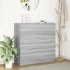 Aparador  Sonoma gris 100x35x99 cm madera de