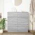 Aparador  Sonoma gris 100x35x99 cm madera de