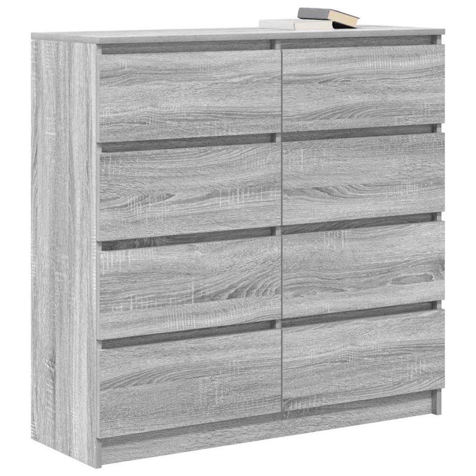 Aparador  Sonoma gris 100x35x99 cm madera de
