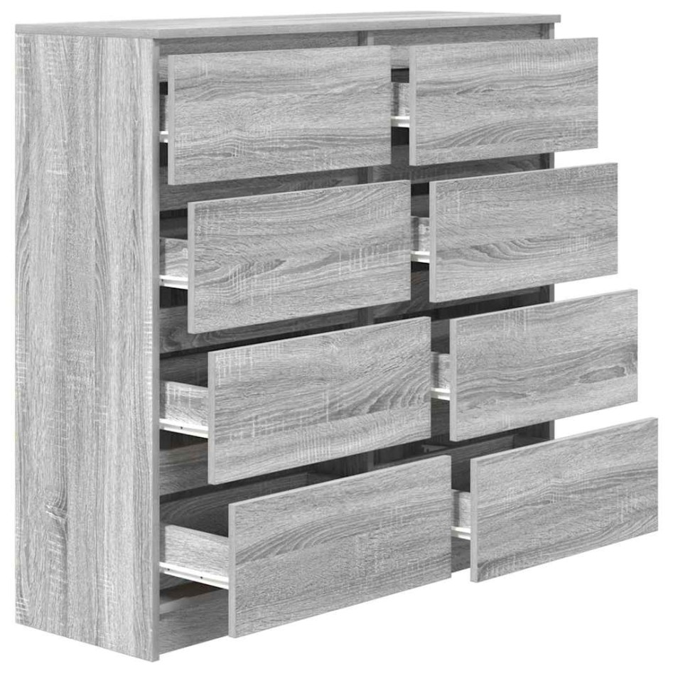 Aparador  Sonoma gris 100x35x99 cm madera de