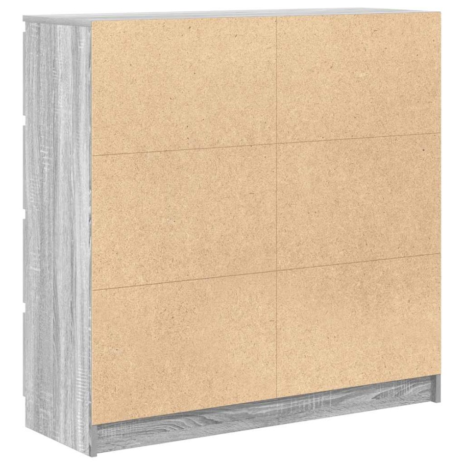 Aparador  Sonoma gris 100x35x99 cm madera de