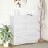 Aparador blanco 100x35x99 cm madera de