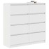 Aparador blanco 100x35x99 cm madera de