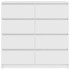 Aparador blanco 100x35x99 cm madera de