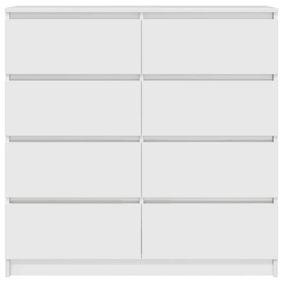 Aparador blanco 100x35x99 cm madera de