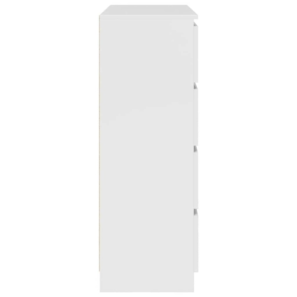 Aparador blanco 100x35x99 cm madera de