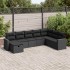 Set de sofás de jardín y cojines 8 piezas ratán sintético