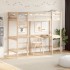 Cama alta con escritorio madera maciza de pino 75x190