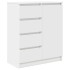 Aparador con cajones blanco 71x35x84 cm madera de