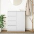Aparador con cajones blanco 71x35x84 cm madera de