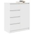 Aparador con cajones blanco 71x35x84 cm madera de