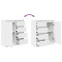 Aparador con cajones blanco 71x35x84 cm madera de
