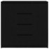 Aparador con cajones roble negro 100,5x35x98,5