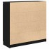 Aparador con cajones roble negro 100,5x35x98,5