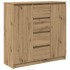Aparador con cajones roble artesanal 100,5x35x98,5