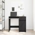 Escritorio roble negro 86x49x76 cm madera de