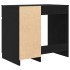 Escritorio roble negro 86x49x76 cm madera de