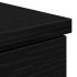 Escritorio roble negro 86x49x76 cm madera de