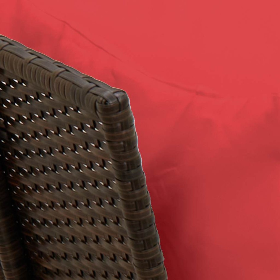 Sofá de jardín con cojines ratán sintético