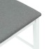 Taburetes de bar con cojines 2 uds madera maciza blanca