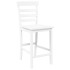 Taburetes de bar 2 uds madera maciza blanca
