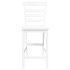 Taburetes de bar 2 uds madera maciza blanca
