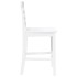 Taburetes de bar 2 uds madera maciza blanca